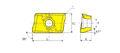 APKT1003PDTR tehnicki crtez