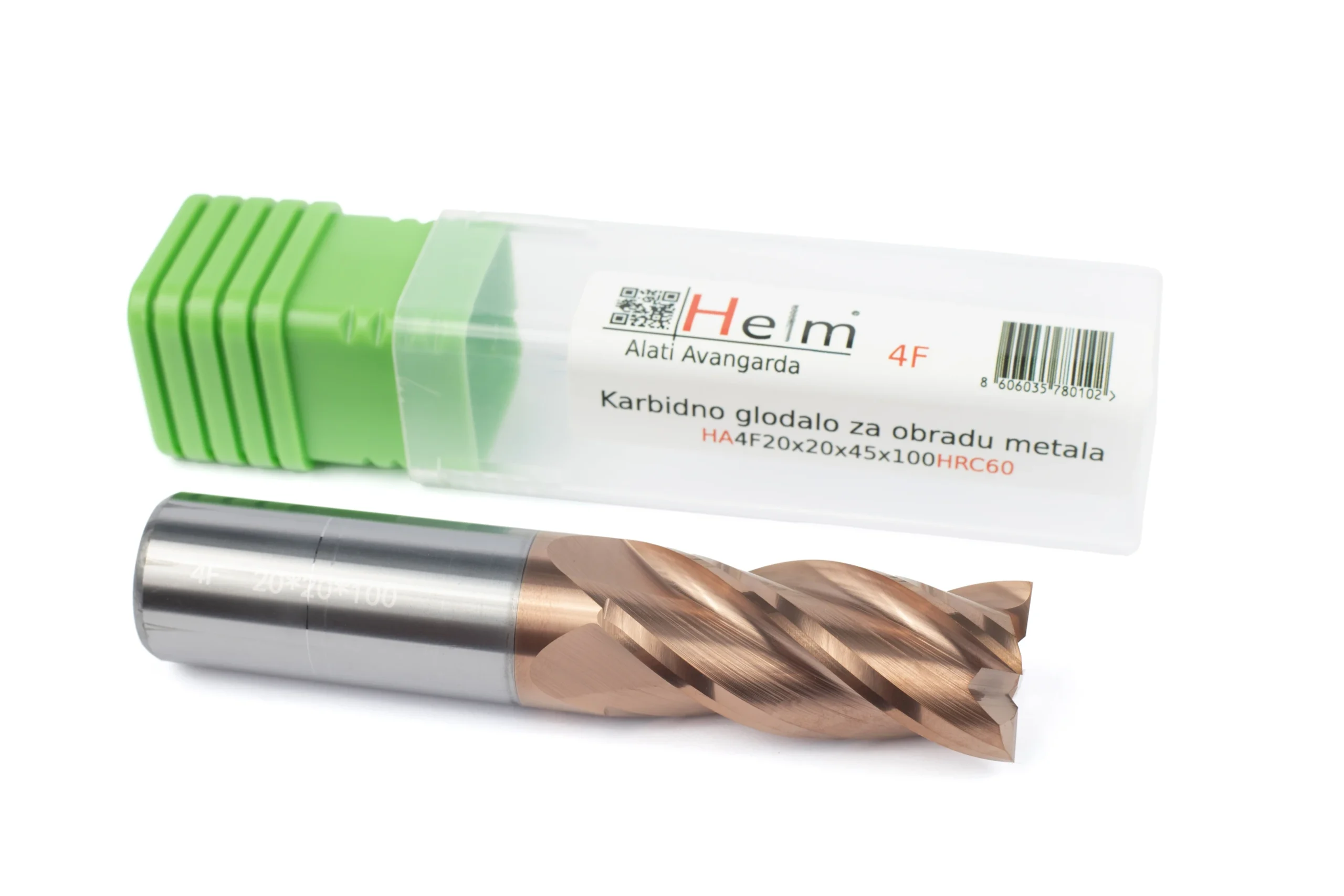 Karbidno glodalo HA4F-20*20*45*100 HRC60