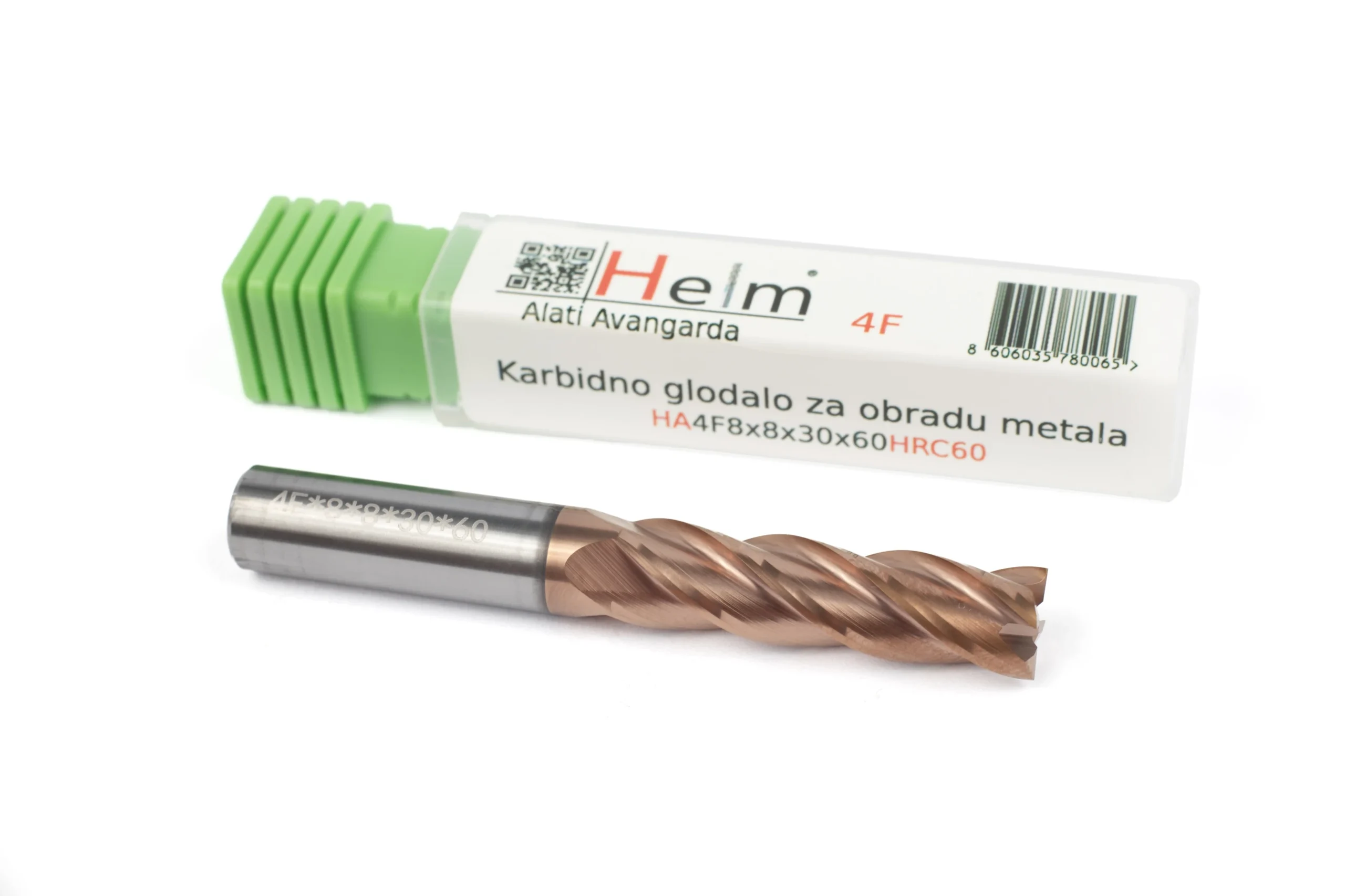 Karbidno glodalo HA4F-8*8*30*60 HRC60